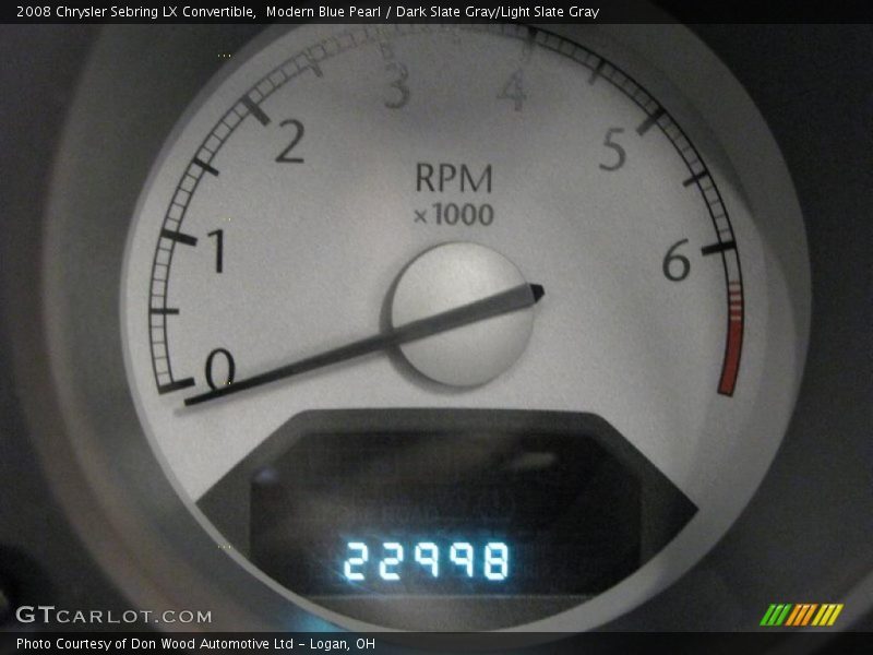 Modern Blue Pearl / Dark Slate Gray/Light Slate Gray 2008 Chrysler Sebring LX Convertible