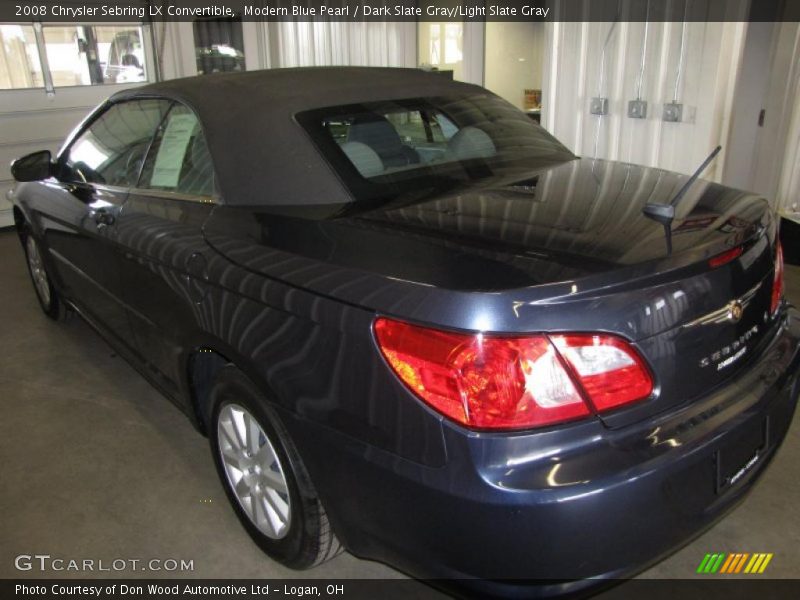 Modern Blue Pearl / Dark Slate Gray/Light Slate Gray 2008 Chrysler Sebring LX Convertible
