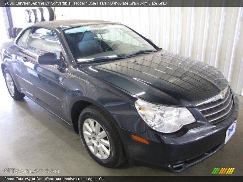 Modern Blue Pearl / Dark Slate Gray/Light Slate Gray 2008 Chrysler Sebring LX Convertible