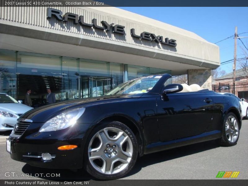 Obsidian Black / Ecru 2007 Lexus SC 430 Convertible
