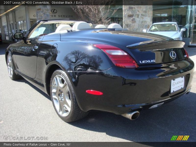 Obsidian Black / Ecru 2007 Lexus SC 430 Convertible