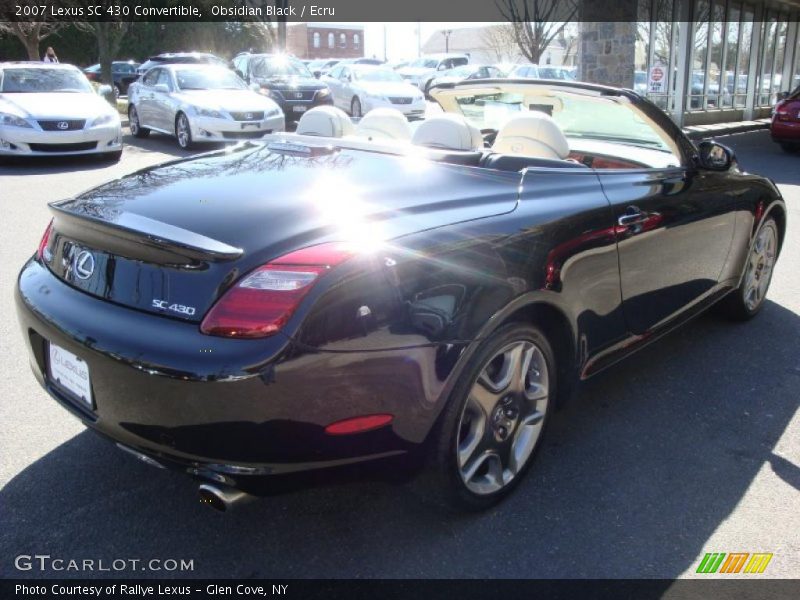 Obsidian Black / Ecru 2007 Lexus SC 430 Convertible