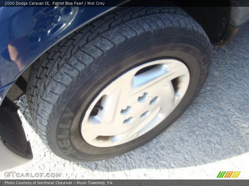 Patriot Blue Pearl / Mist Grey 2000 Dodge Caravan SE