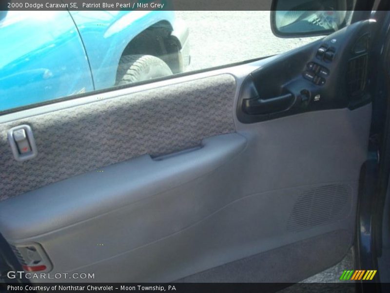 Patriot Blue Pearl / Mist Grey 2000 Dodge Caravan SE