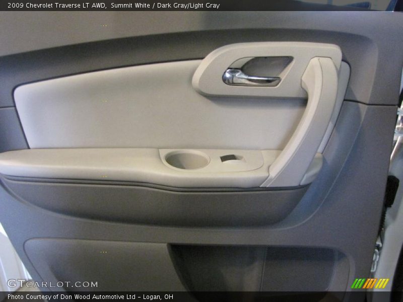 Summit White / Dark Gray/Light Gray 2009 Chevrolet Traverse LT AWD
