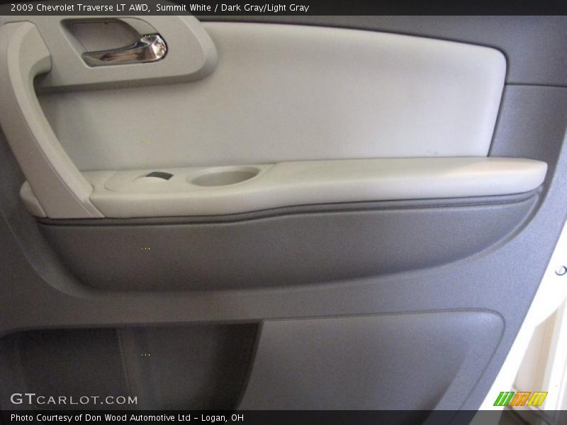 Summit White / Dark Gray/Light Gray 2009 Chevrolet Traverse LT AWD