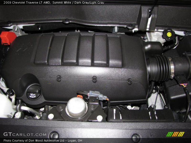 Summit White / Dark Gray/Light Gray 2009 Chevrolet Traverse LT AWD