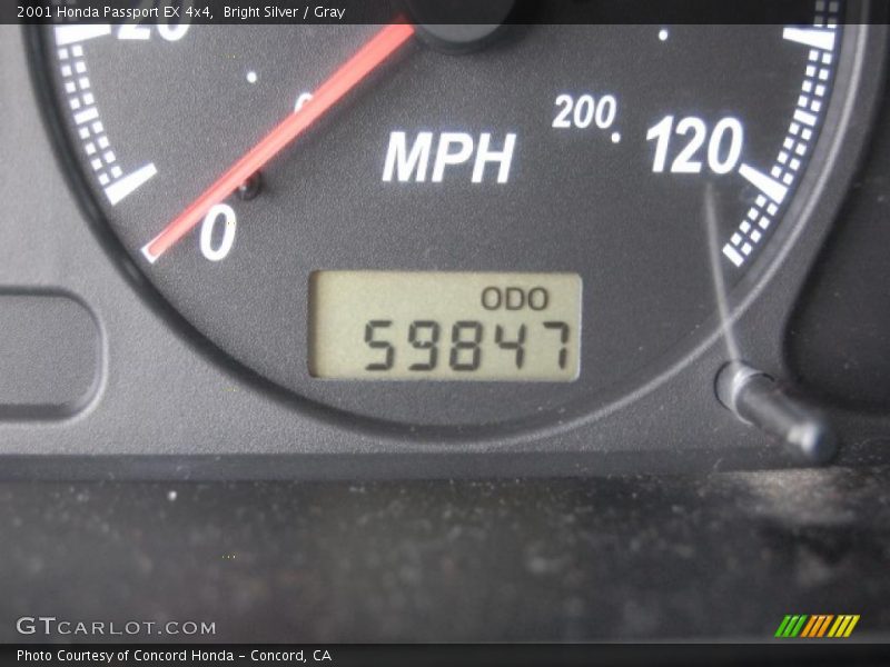 Bright Silver / Gray 2001 Honda Passport EX 4x4