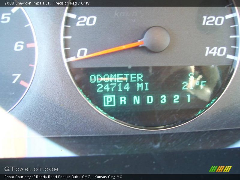 Precision Red / Gray 2008 Chevrolet Impala LT