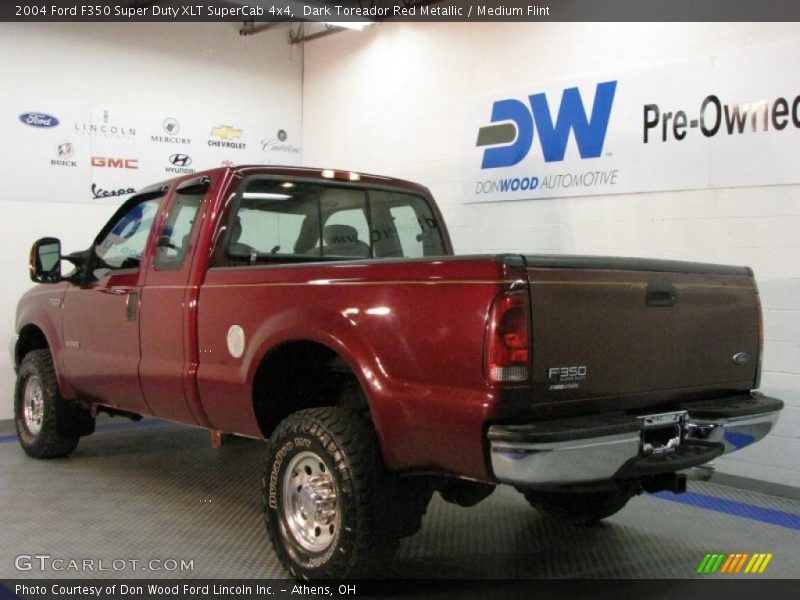 Dark Toreador Red Metallic / Medium Flint 2004 Ford F350 Super Duty XLT SuperCab 4x4