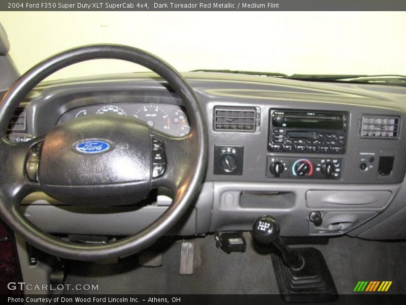 Dark Toreador Red Metallic / Medium Flint 2004 Ford F350 Super Duty XLT SuperCab 4x4