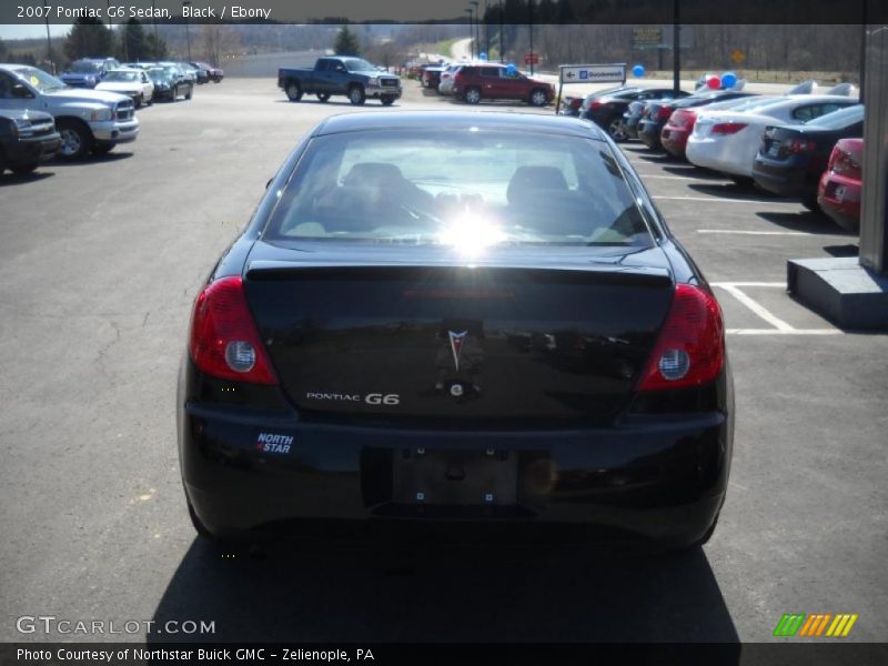 Black / Ebony 2007 Pontiac G6 Sedan