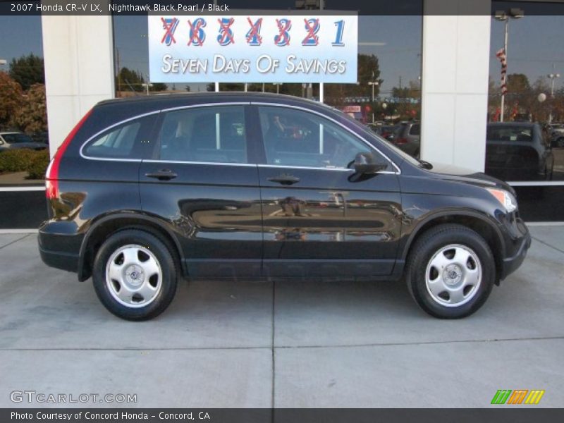 Nighthawk Black Pearl / Black 2007 Honda CR-V LX