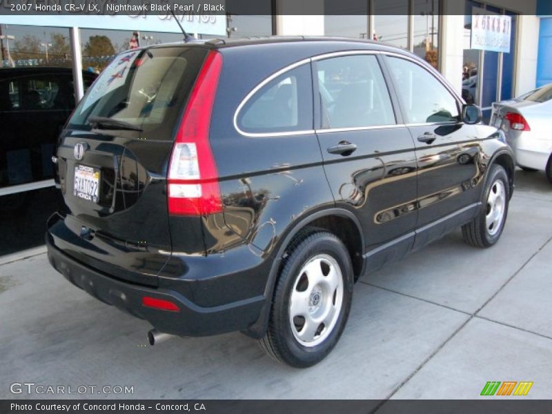 Nighthawk Black Pearl / Black 2007 Honda CR-V LX