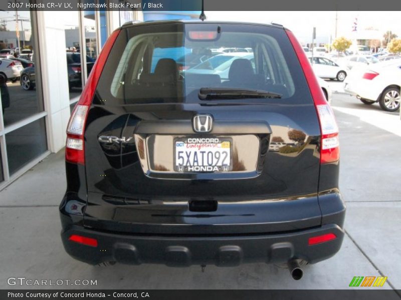 Nighthawk Black Pearl / Black 2007 Honda CR-V LX