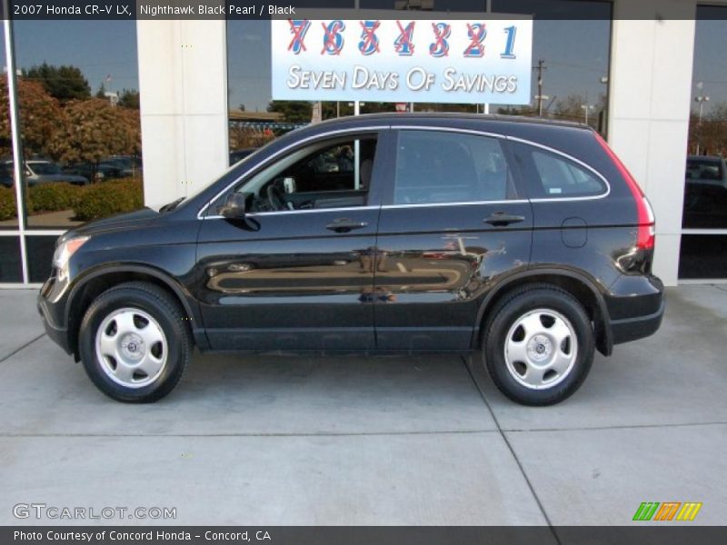 Nighthawk Black Pearl / Black 2007 Honda CR-V LX