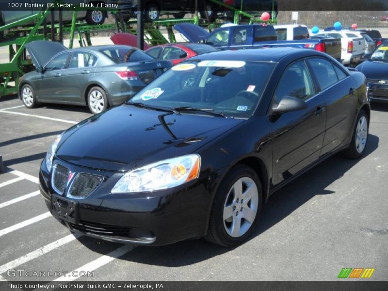 Black / Ebony 2007 Pontiac G6 Sedan