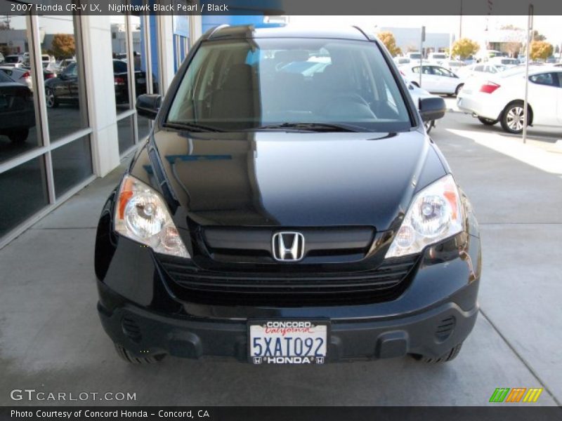 Nighthawk Black Pearl / Black 2007 Honda CR-V LX