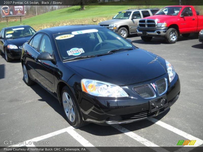 Black / Ebony 2007 Pontiac G6 Sedan