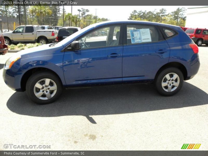 Eternal Blue Pearl / Gray 2003 Honda CR-V LX