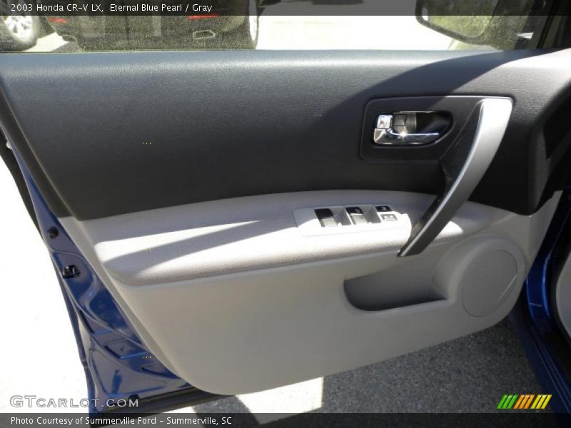 Eternal Blue Pearl / Gray 2003 Honda CR-V LX