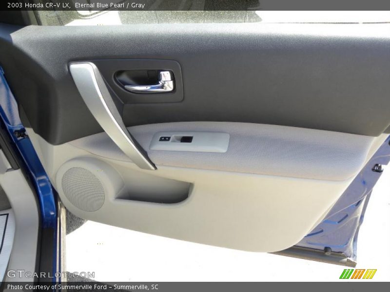 Eternal Blue Pearl / Gray 2003 Honda CR-V LX