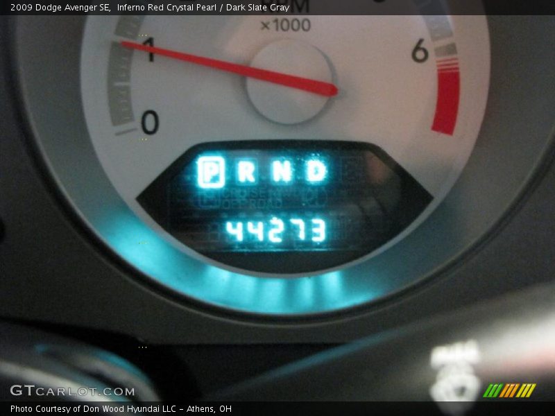 Inferno Red Crystal Pearl / Dark Slate Gray 2009 Dodge Avenger SE