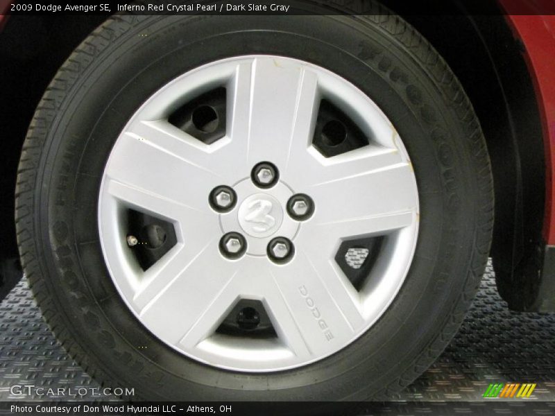 Inferno Red Crystal Pearl / Dark Slate Gray 2009 Dodge Avenger SE