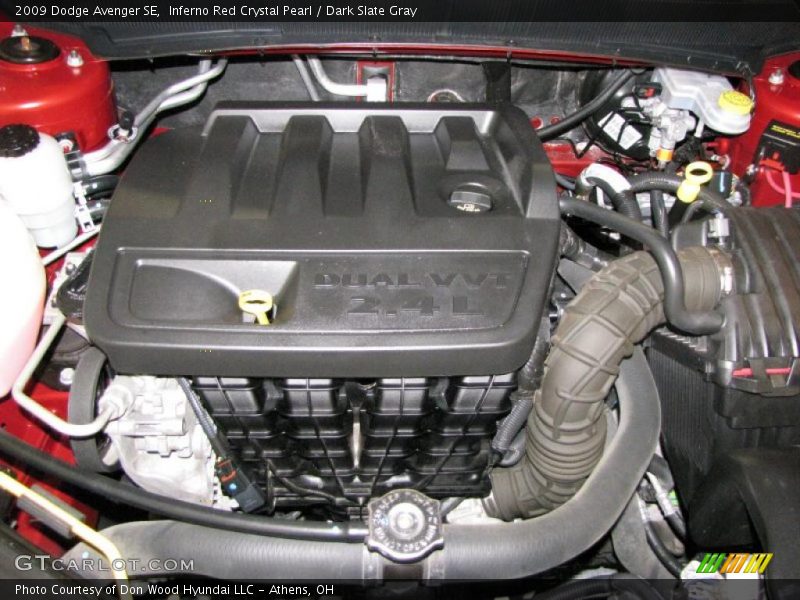 Inferno Red Crystal Pearl / Dark Slate Gray 2009 Dodge Avenger SE