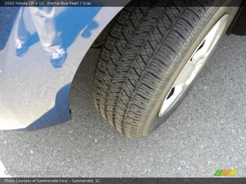 Eternal Blue Pearl / Gray 2003 Honda CR-V LX