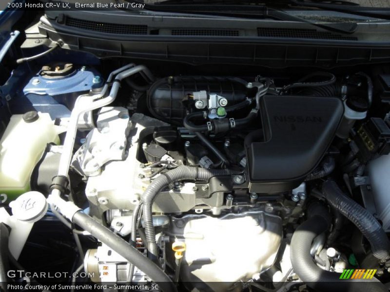 Eternal Blue Pearl / Gray 2003 Honda CR-V LX