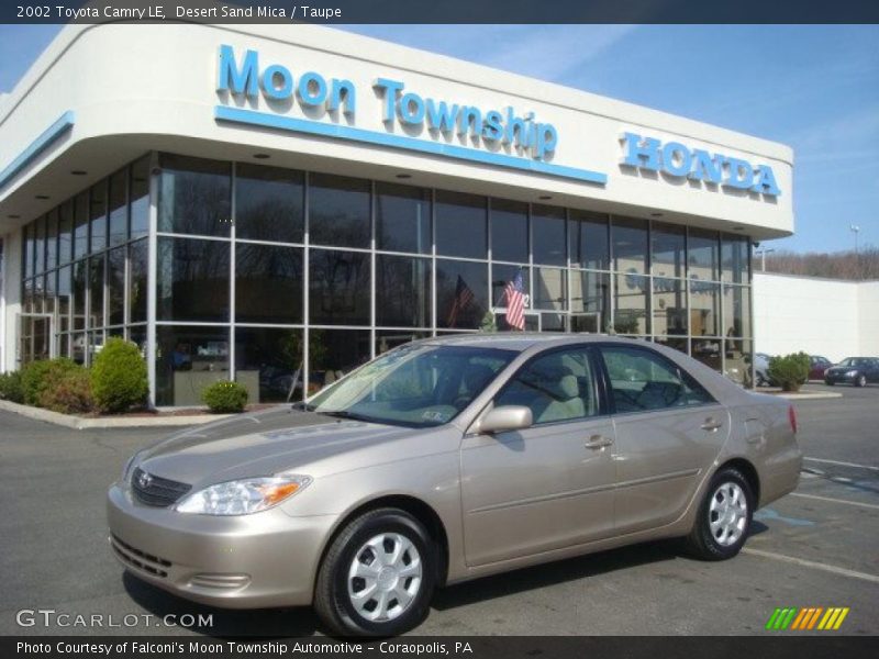 Desert Sand Mica / Taupe 2002 Toyota Camry LE