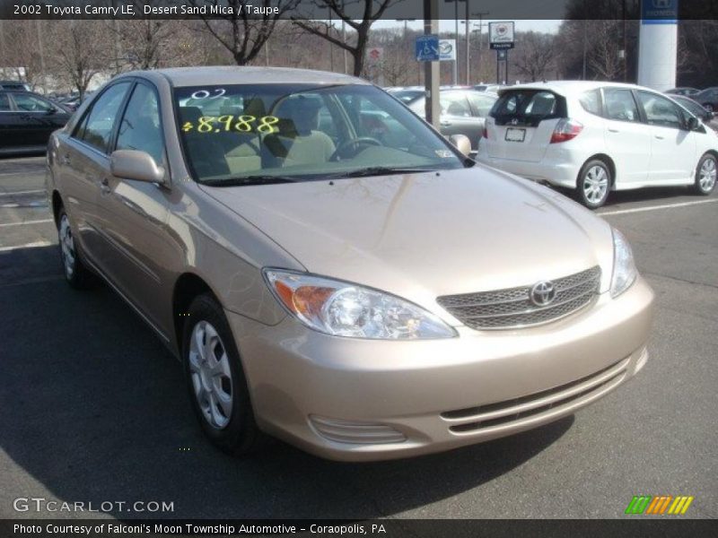 Desert Sand Mica / Taupe 2002 Toyota Camry LE