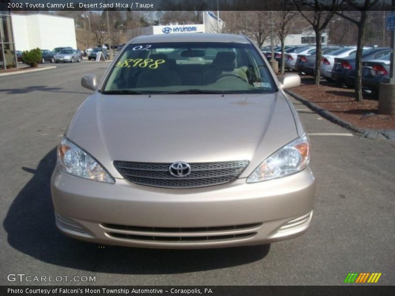 Desert Sand Mica / Taupe 2002 Toyota Camry LE