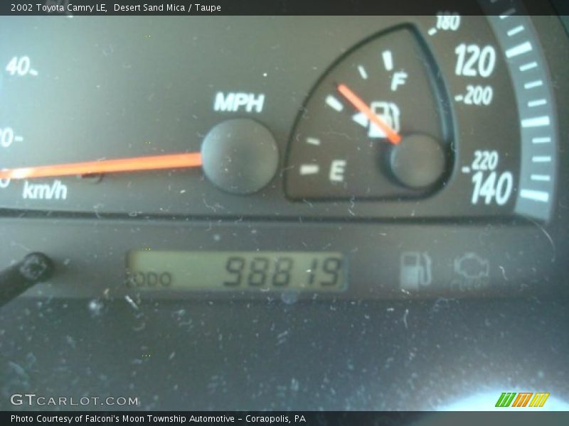 Desert Sand Mica / Taupe 2002 Toyota Camry LE