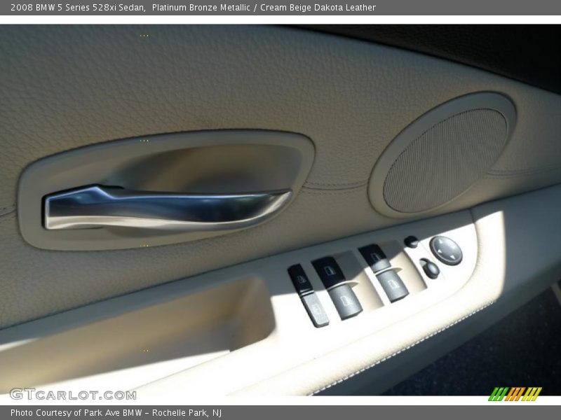 Platinum Bronze Metallic / Cream Beige Dakota Leather 2008 BMW 5 Series 528xi Sedan