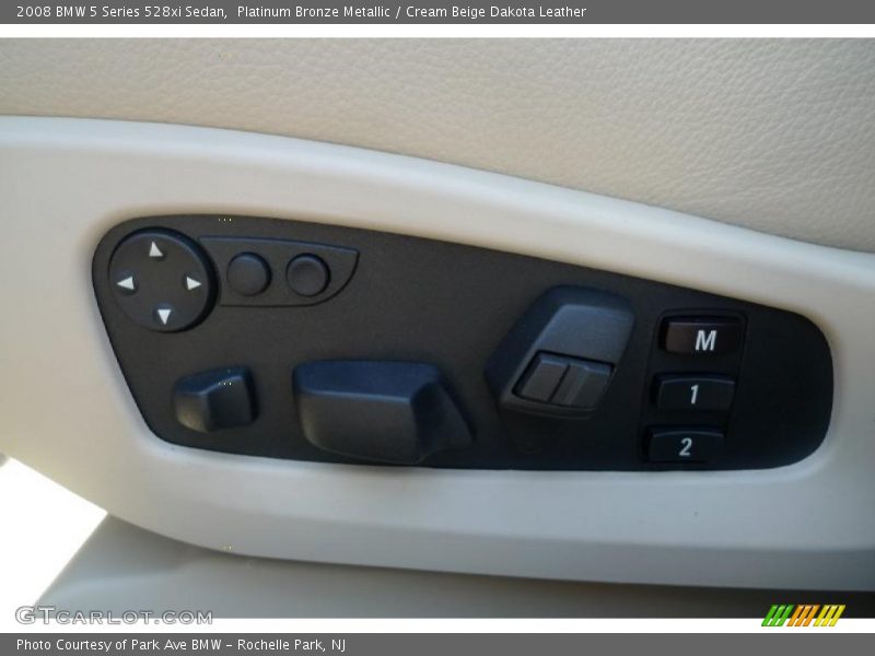 Platinum Bronze Metallic / Cream Beige Dakota Leather 2008 BMW 5 Series 528xi Sedan