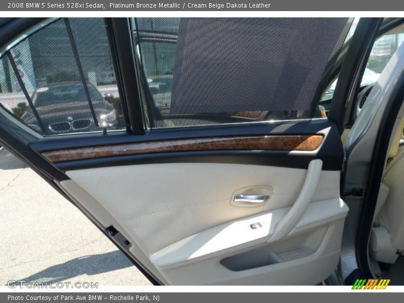 Platinum Bronze Metallic / Cream Beige Dakota Leather 2008 BMW 5 Series 528xi Sedan