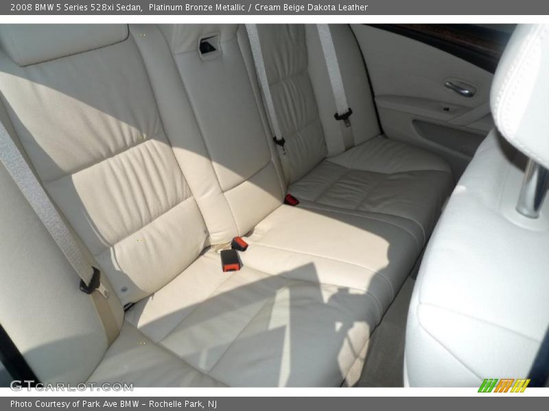 Platinum Bronze Metallic / Cream Beige Dakota Leather 2008 BMW 5 Series 528xi Sedan