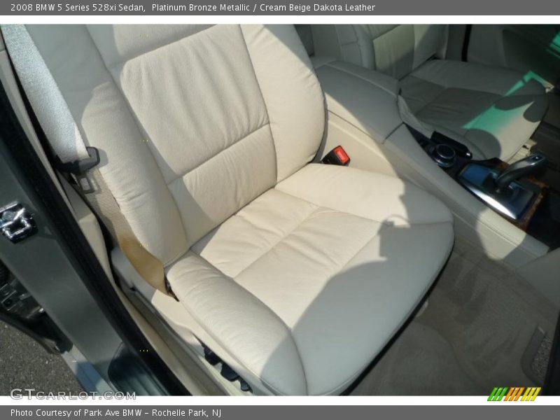 Platinum Bronze Metallic / Cream Beige Dakota Leather 2008 BMW 5 Series 528xi Sedan