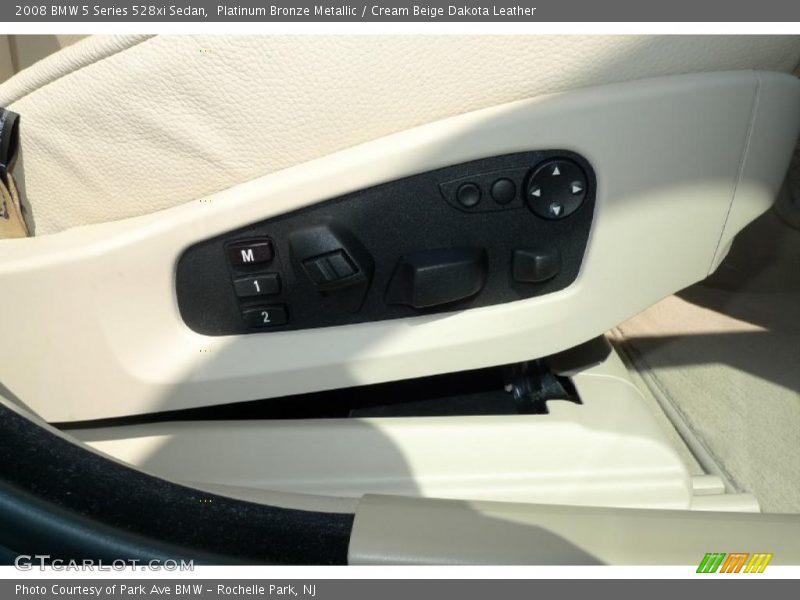 Platinum Bronze Metallic / Cream Beige Dakota Leather 2008 BMW 5 Series 528xi Sedan