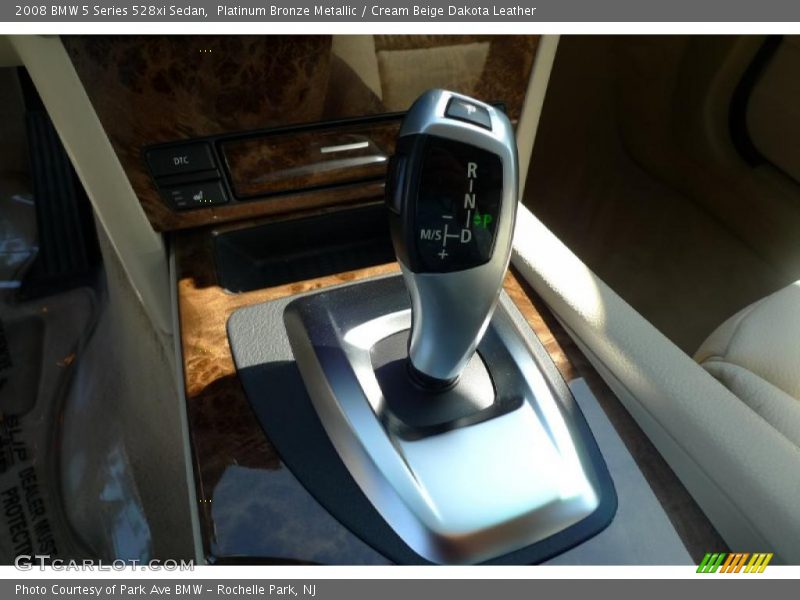 Platinum Bronze Metallic / Cream Beige Dakota Leather 2008 BMW 5 Series 528xi Sedan