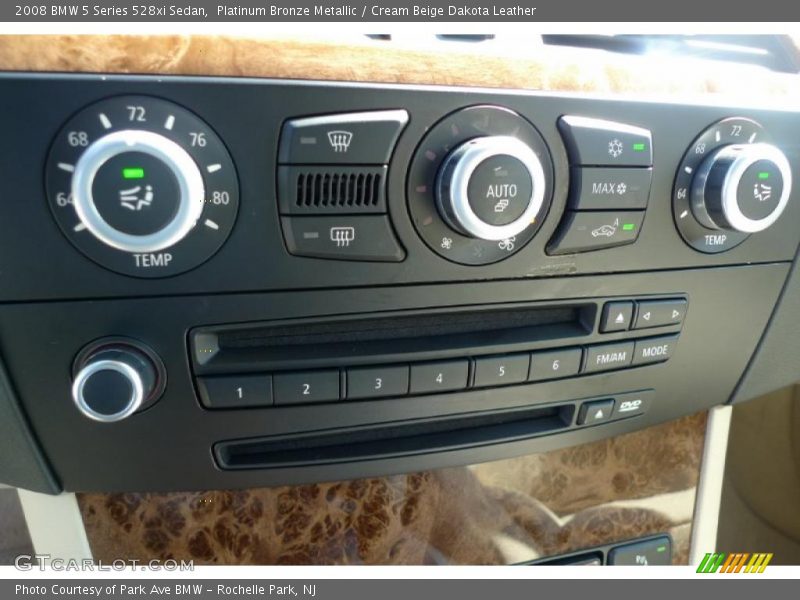 Platinum Bronze Metallic / Cream Beige Dakota Leather 2008 BMW 5 Series 528xi Sedan