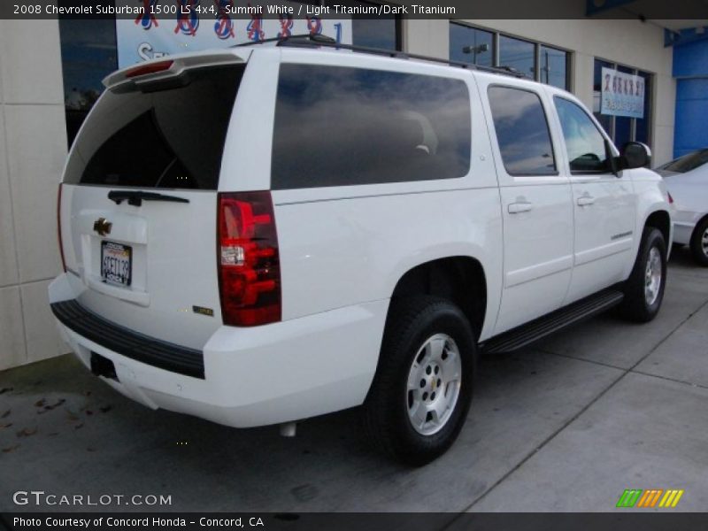 Summit White / Light Titanium/Dark Titanium 2008 Chevrolet Suburban 1500 LS 4x4