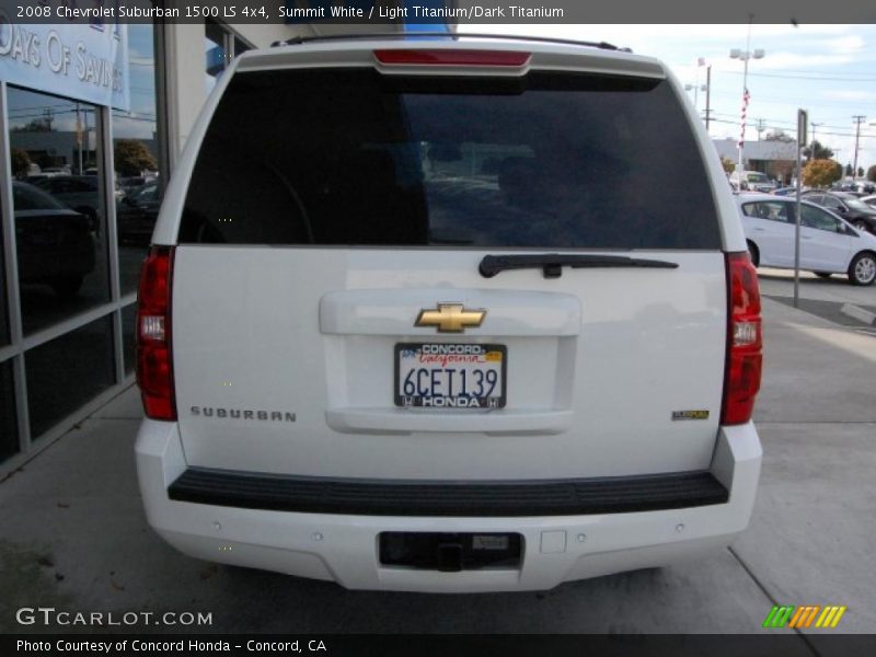 Summit White / Light Titanium/Dark Titanium 2008 Chevrolet Suburban 1500 LS 4x4