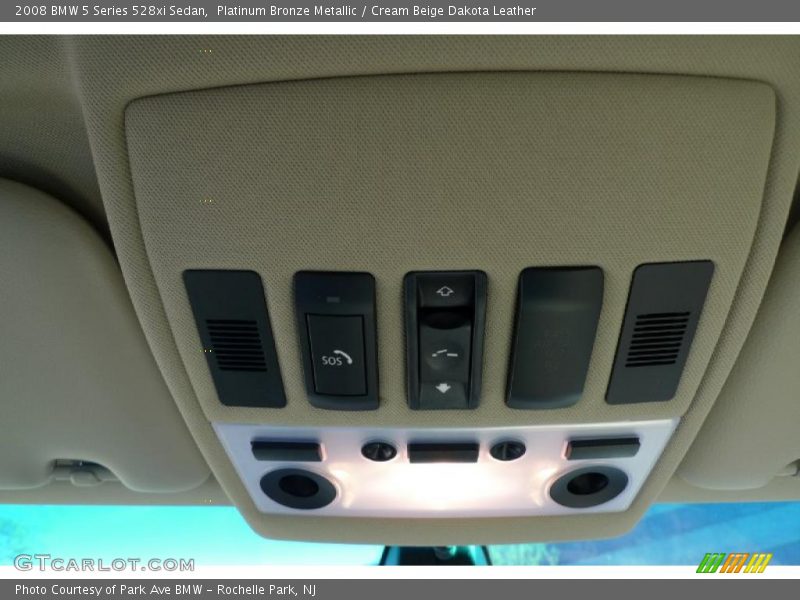 Platinum Bronze Metallic / Cream Beige Dakota Leather 2008 BMW 5 Series 528xi Sedan