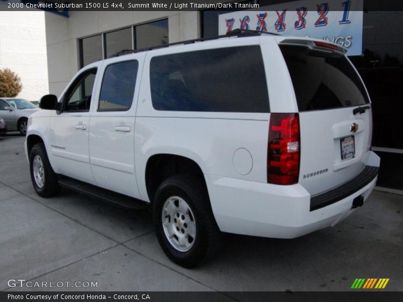 Summit White / Light Titanium/Dark Titanium 2008 Chevrolet Suburban 1500 LS 4x4