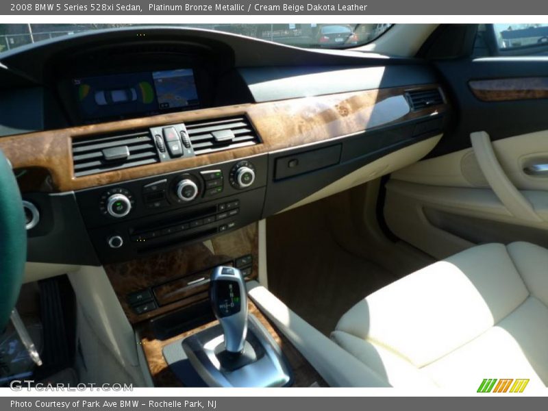 Platinum Bronze Metallic / Cream Beige Dakota Leather 2008 BMW 5 Series 528xi Sedan