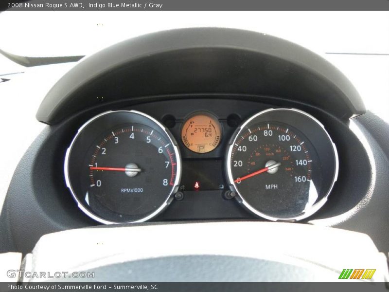 Indigo Blue Metallic / Gray 2008 Nissan Rogue S AWD