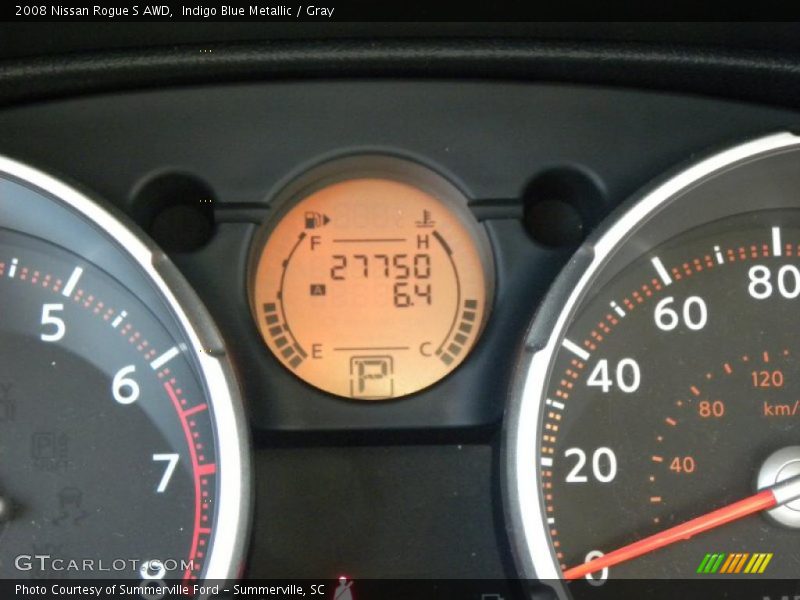 Indigo Blue Metallic / Gray 2008 Nissan Rogue S AWD